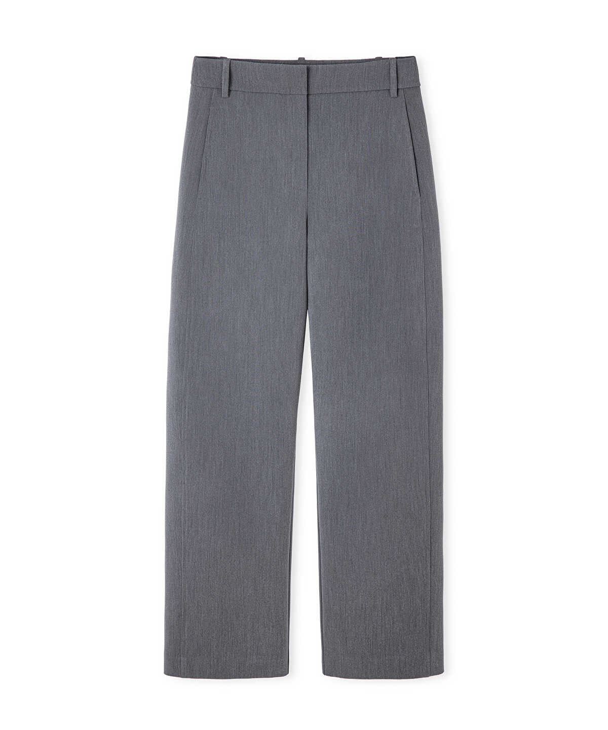 Zoomed Belted Barrel Trousers