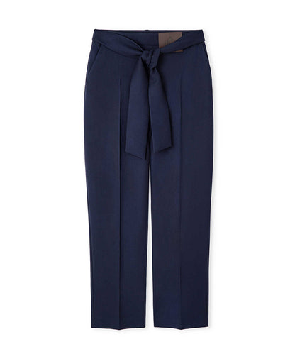 Belted Carrot Fit Trousers