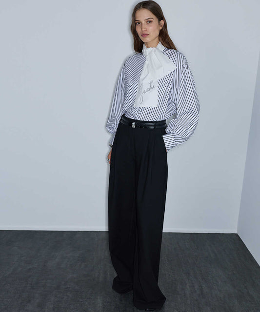 Embellished Double-Belt Trousers