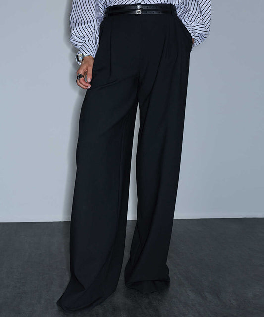 Embellished Double-Belt Trousers