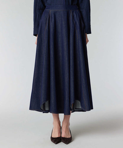 Midi Denim Skirt