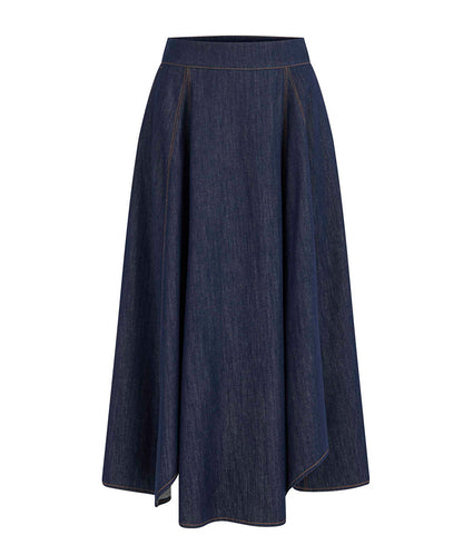 Midi Denim Skirt