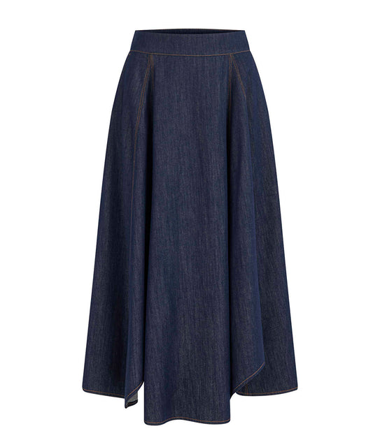 Midi Denim Skirt