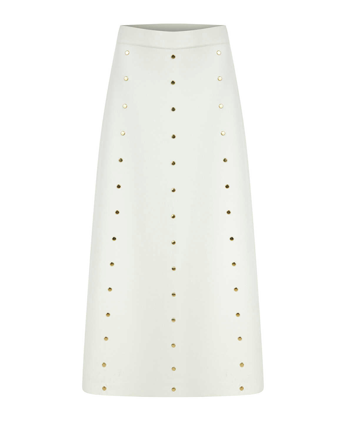 Zoomed Studded Knit Skirt