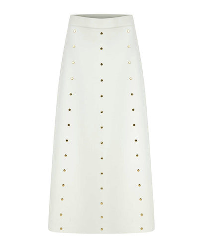 Studded Knit Skirt
