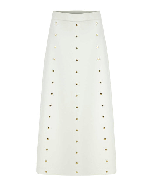 Studded Knit Skirt