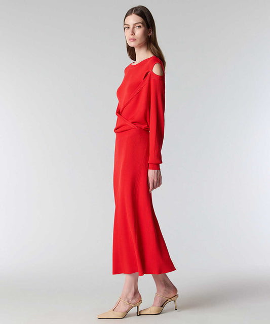 Flared Knit Skirt
