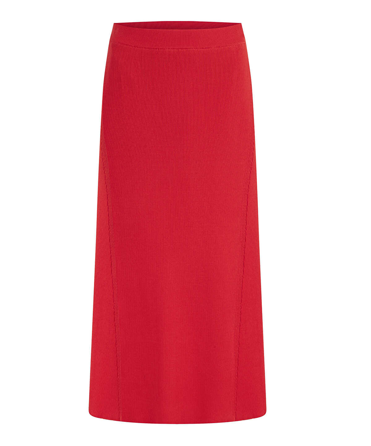 Zoomed Flared Knit Skirt