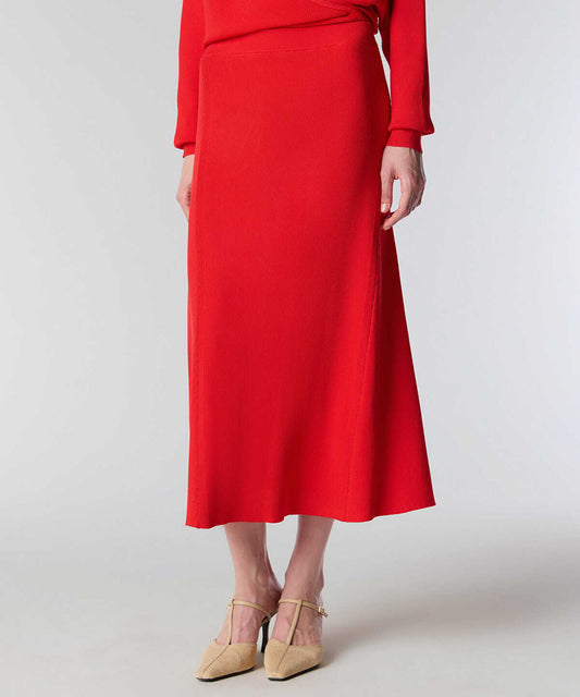 Flared Knit Skirt