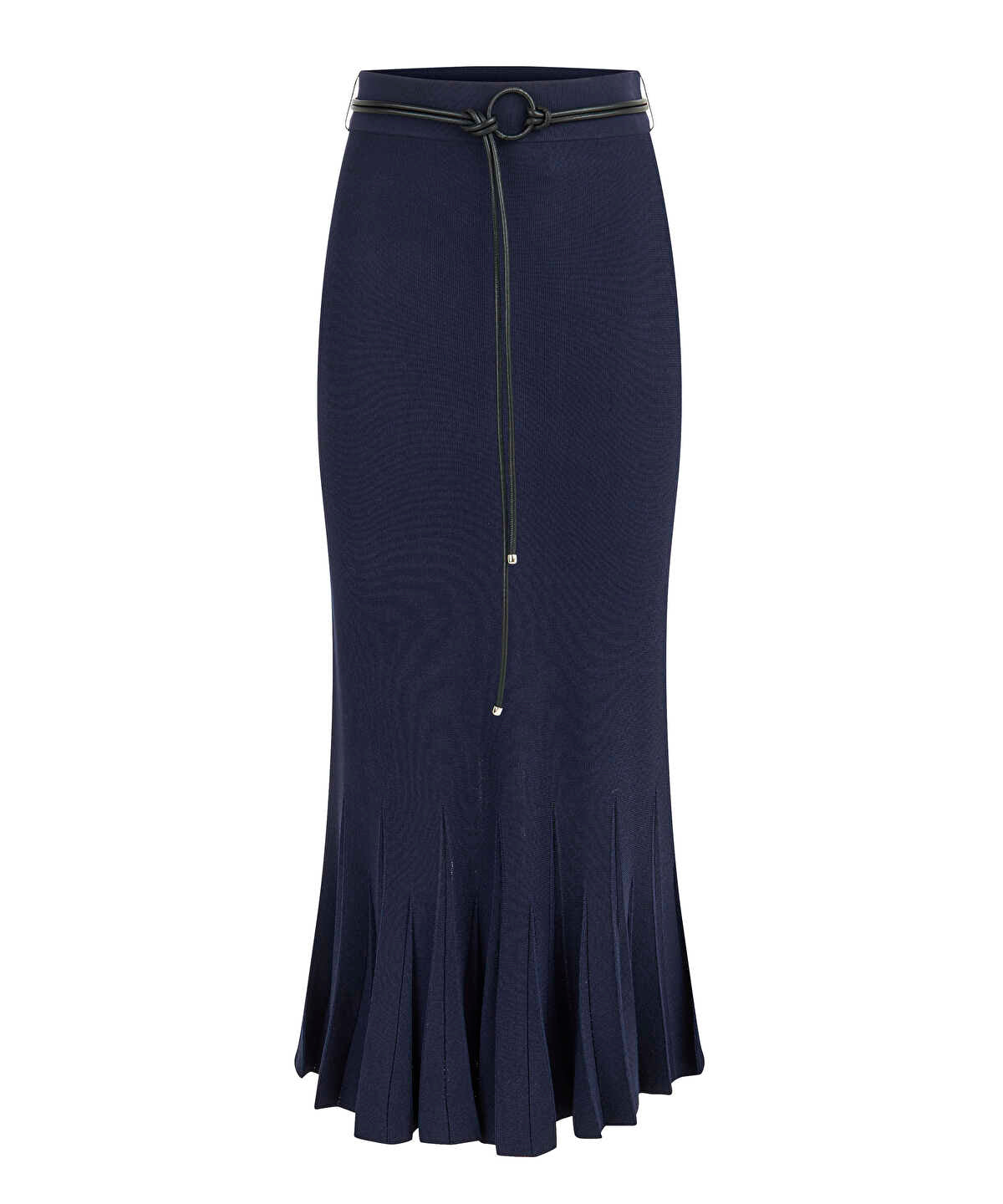 Belted Knit Skirt