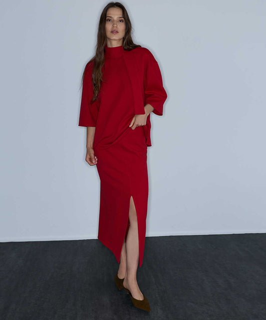 Front-Slit Pencil Skirt