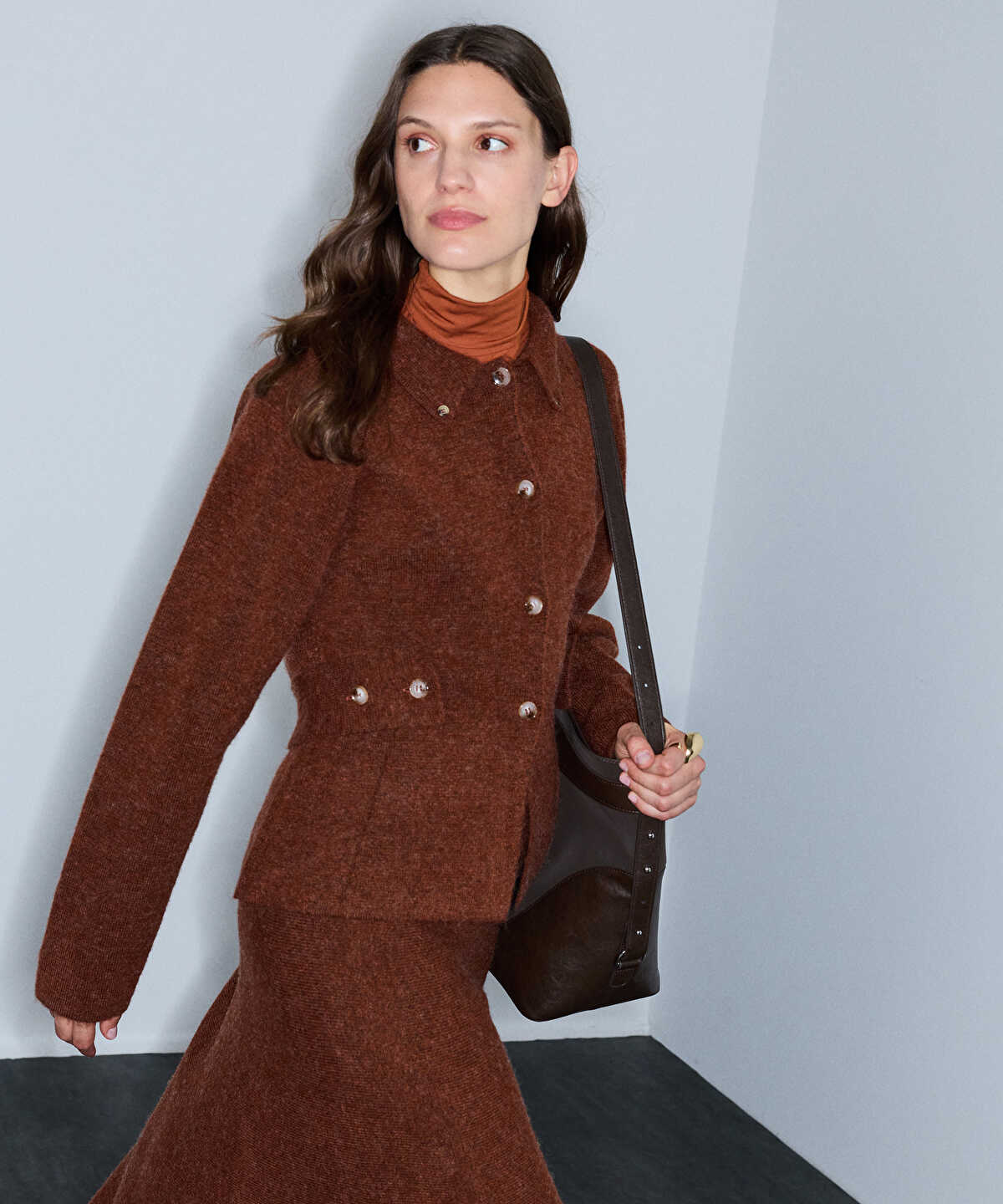 Zoomed Belted Knit Jacket