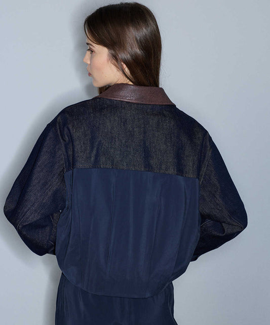 Contrast Collar Bomber Jacket