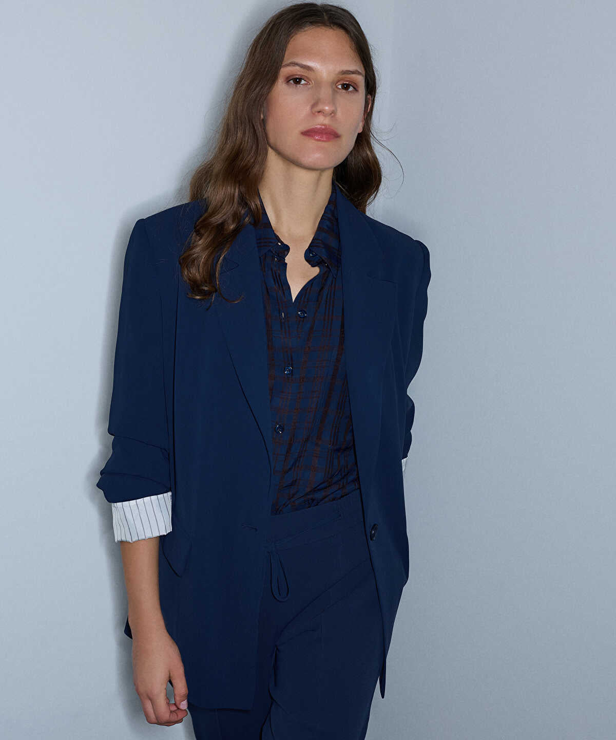 Zoomed Shoulder-Pad Blazer