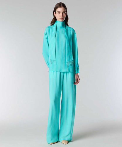 Jacquard Cupro Blouse