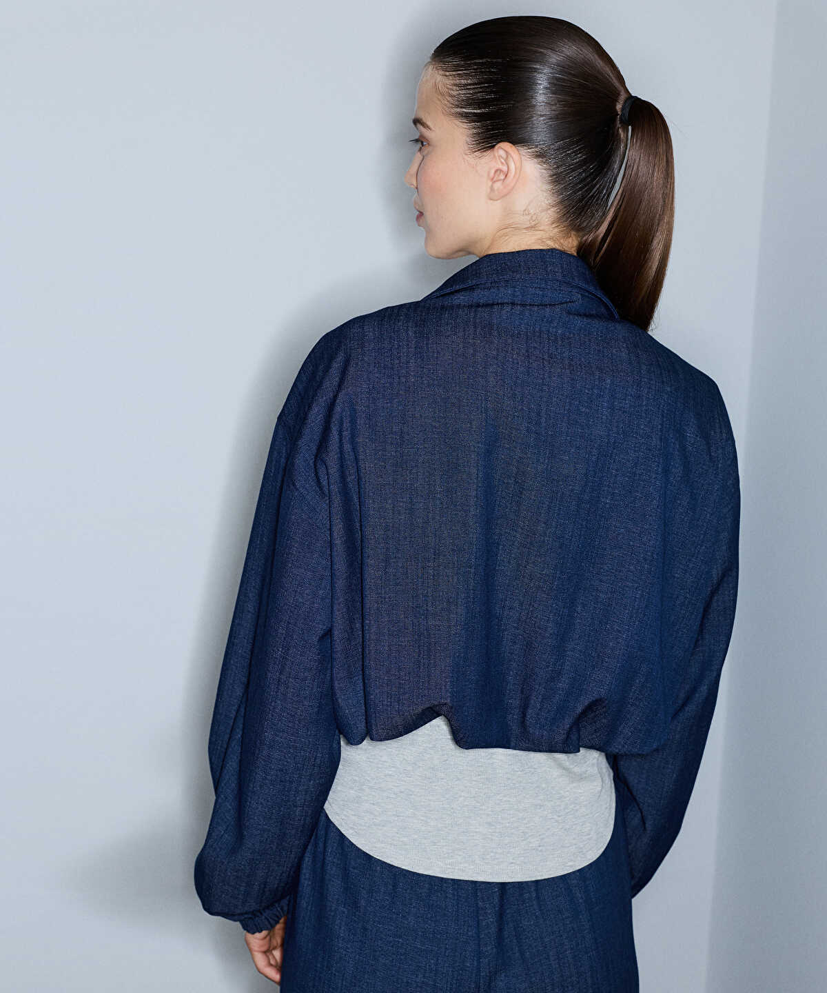 Zoomed Two-Piece Effect Embroidered Blouse