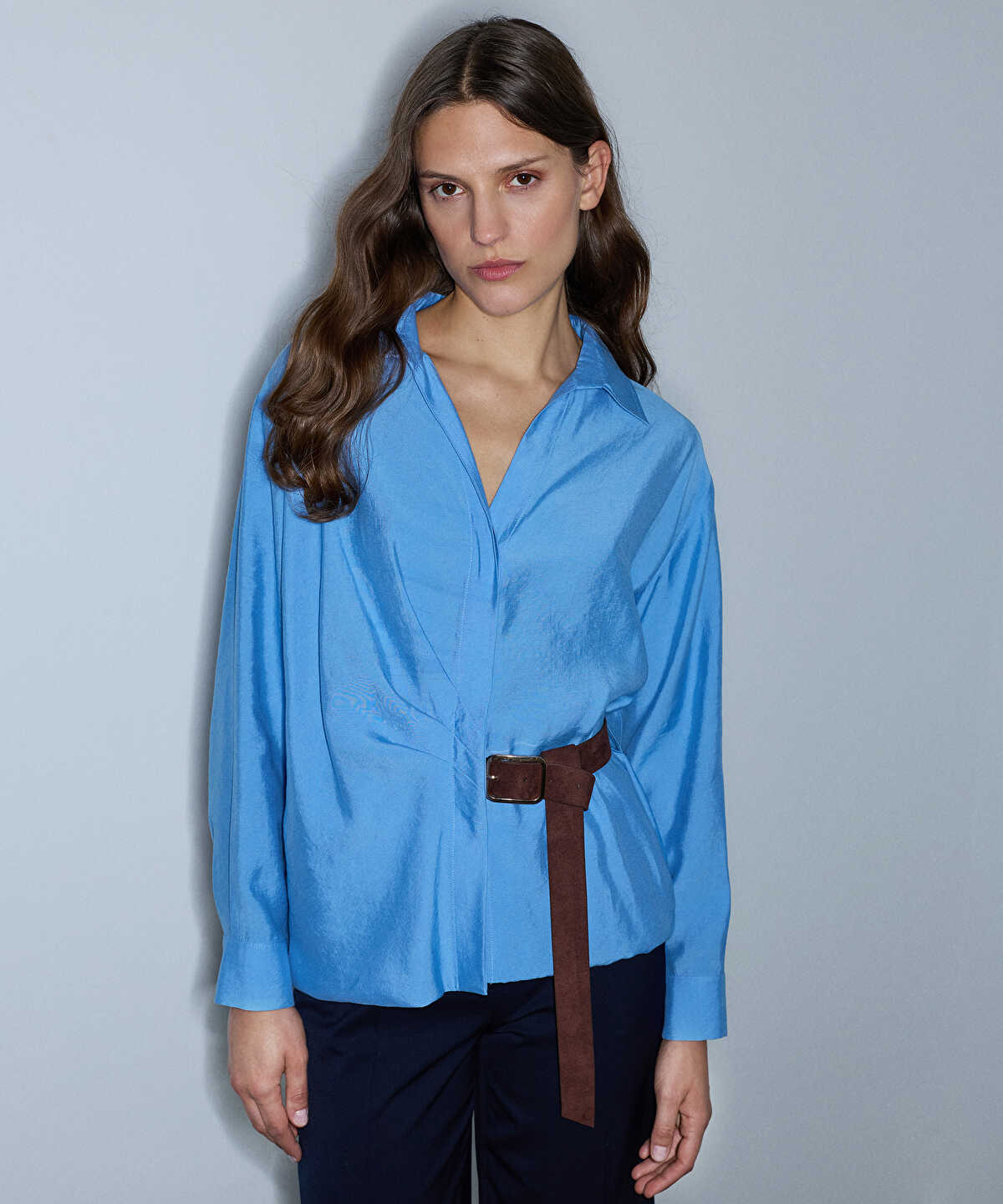 Zoomed Belted Blouse