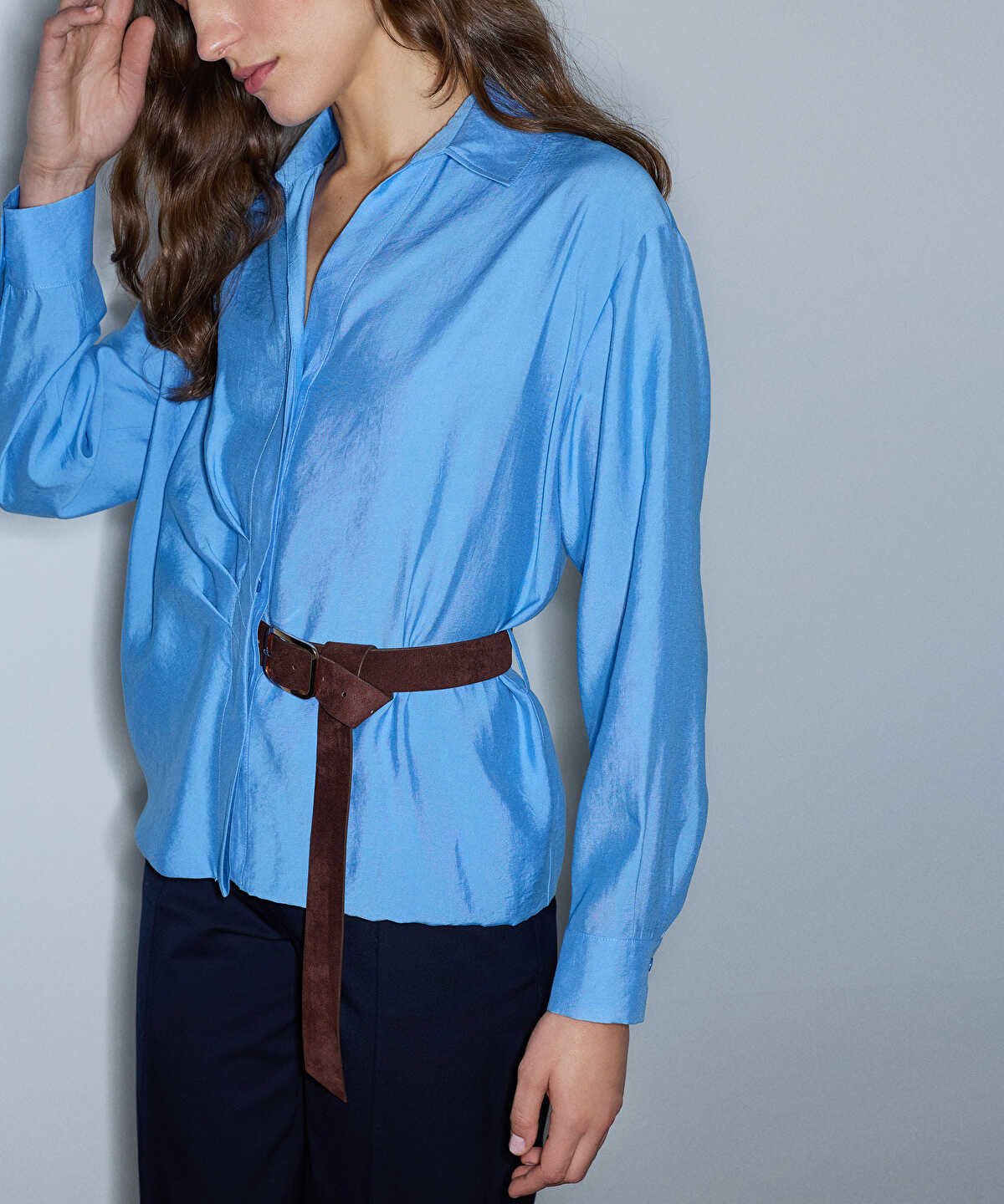 Zoomed Belted Blouse