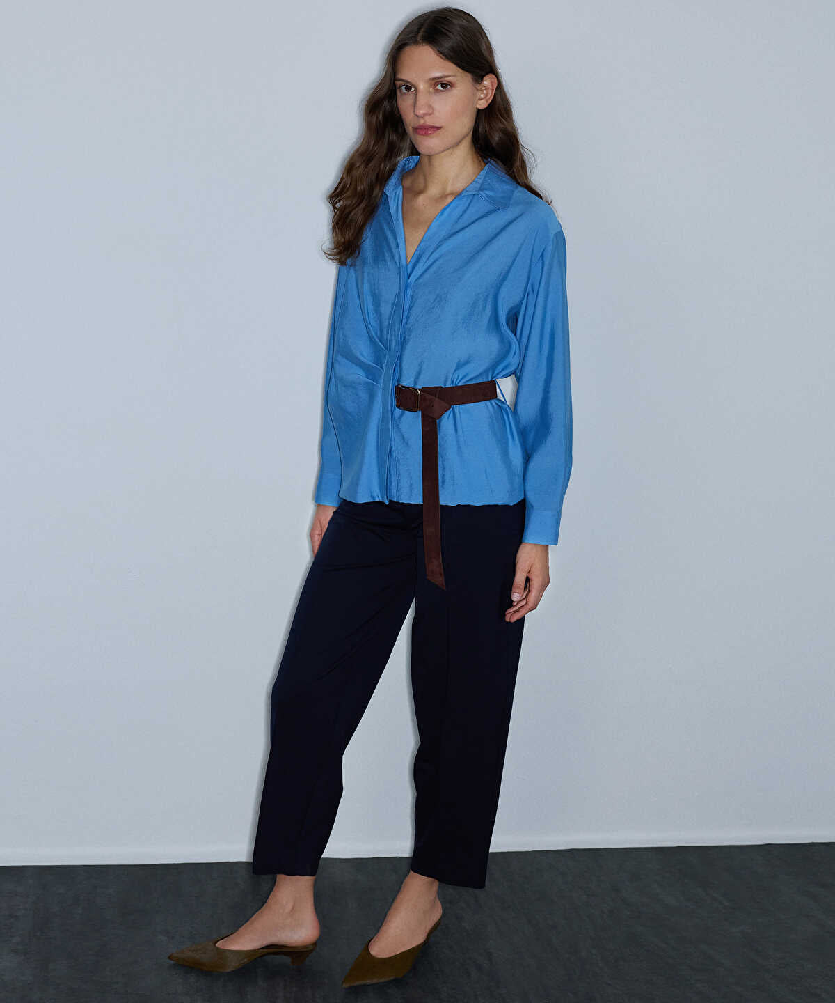 Zoomed Belted Blouse