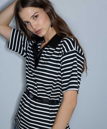 Mixed Media Belted Blouse
