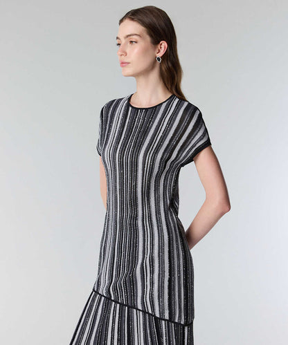 Jacquard Knit Blouse
