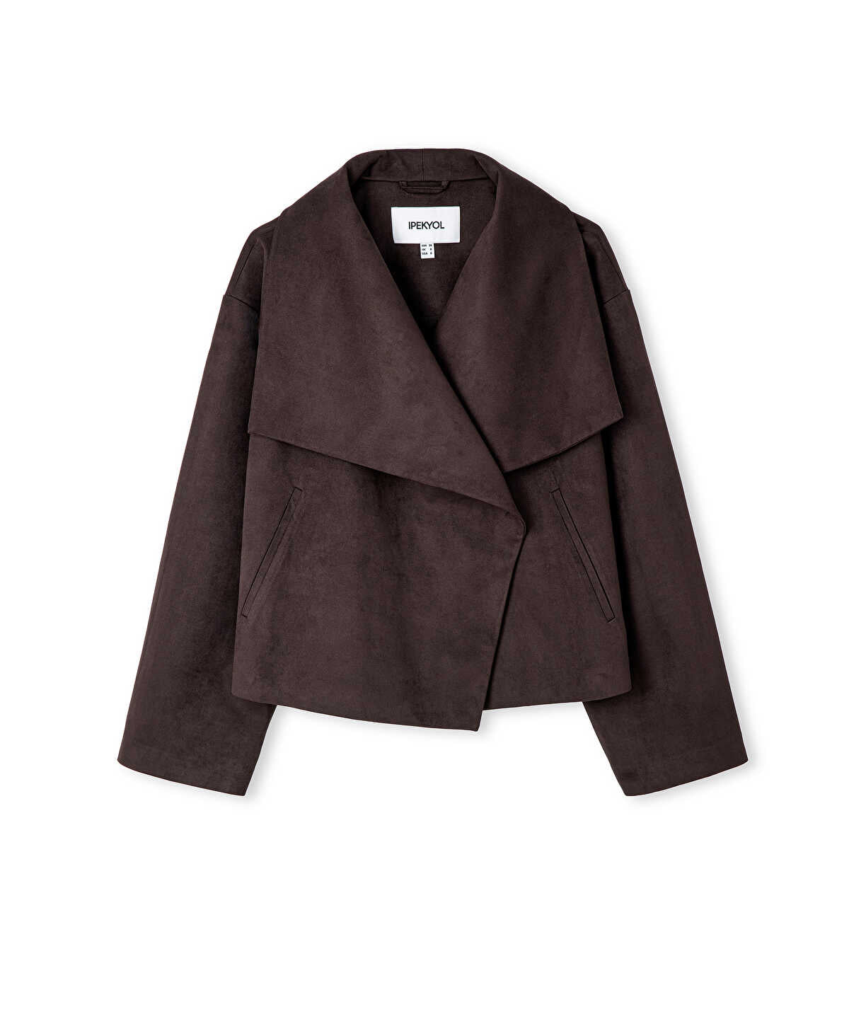Zoomed Suede-Effect Coat