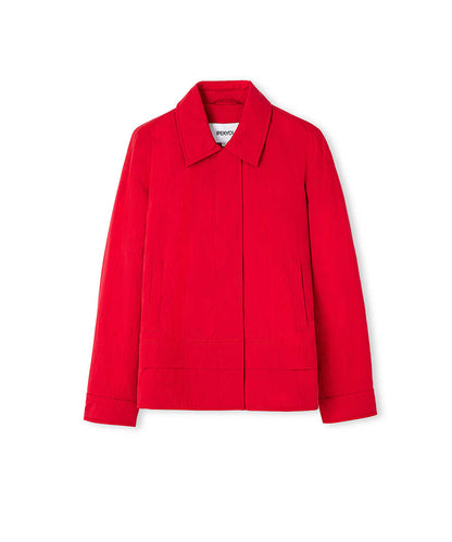Shirt-Collar Padded Coat