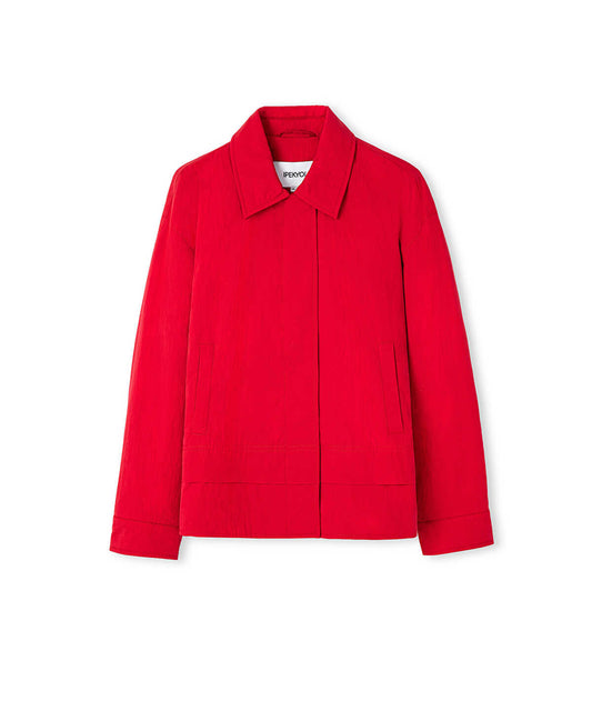 Shirt-Collar Padded Coat