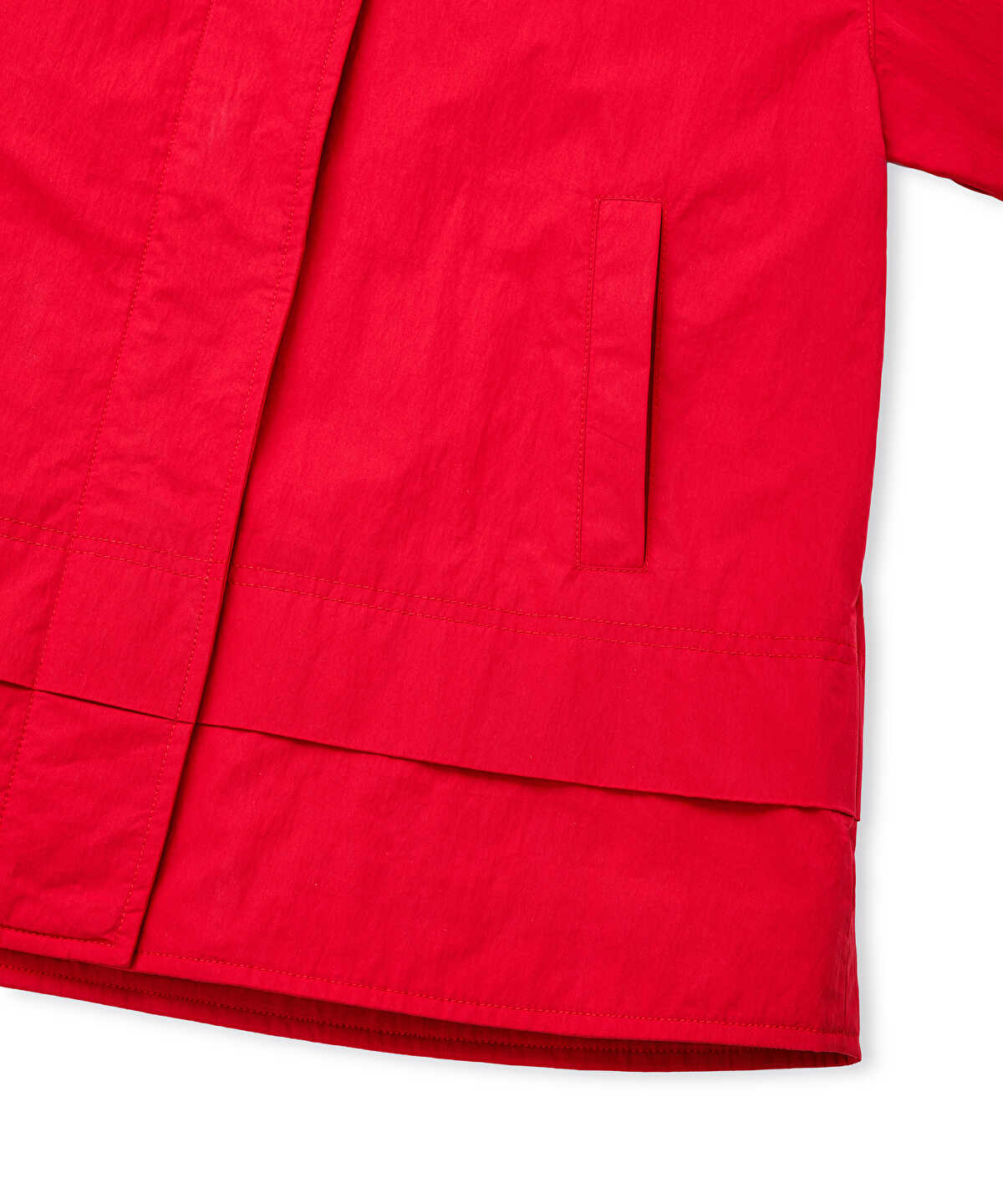 Zoomed Shirt-Collar Padded Coat