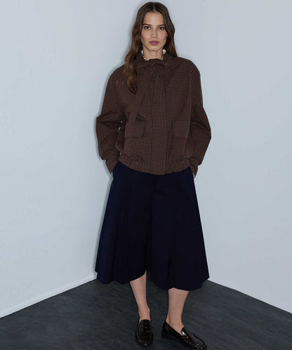 Plaid Bomber Coat