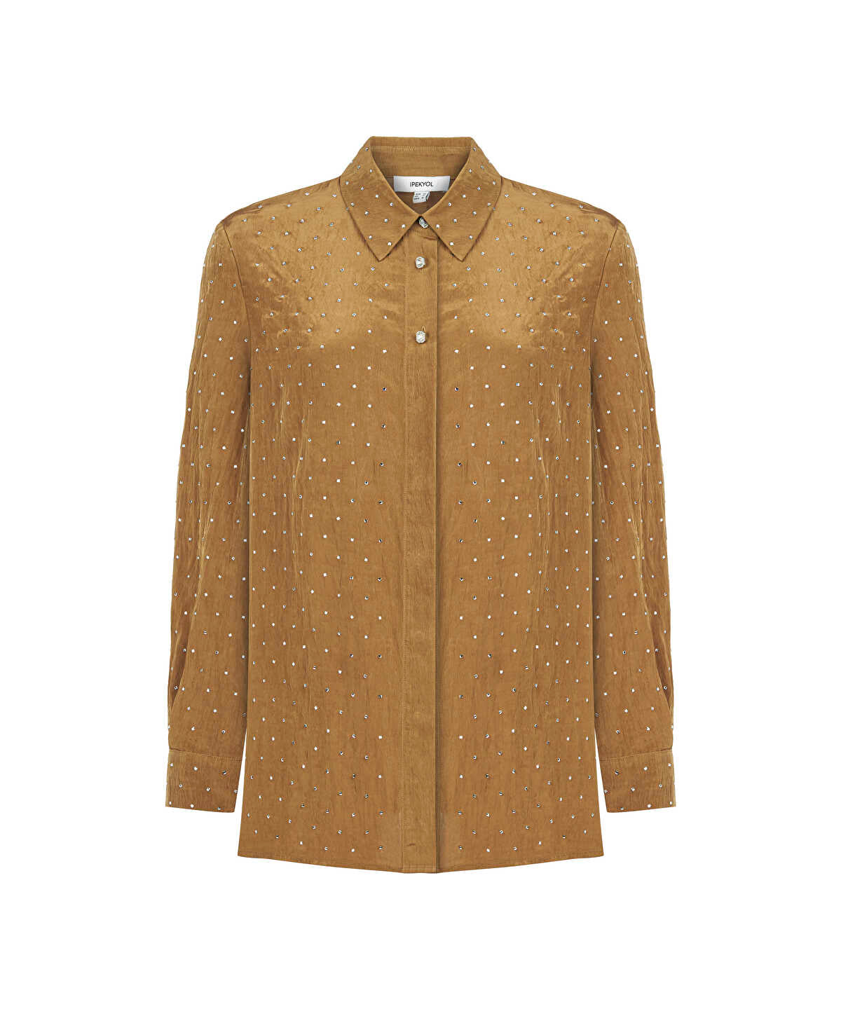 Zoomed Rhinestone Embellished Shirt