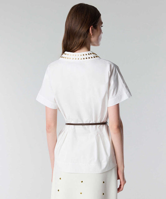 Studded Poplin Shirt