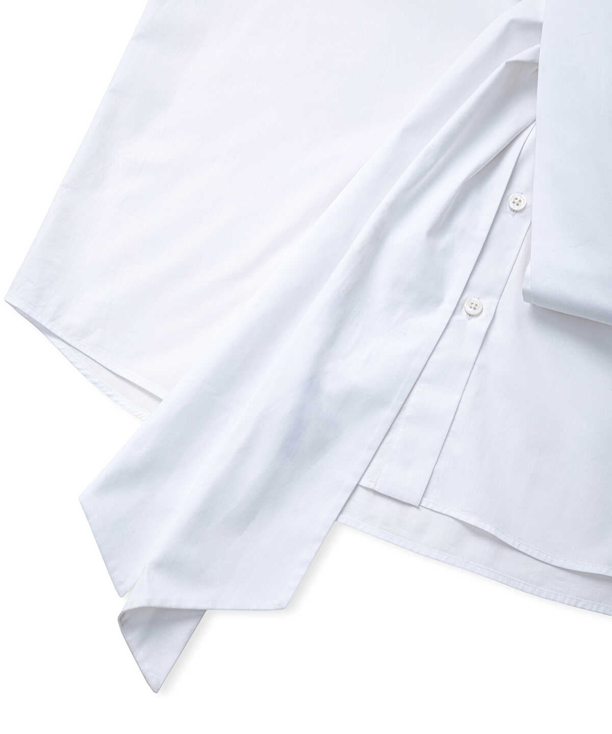 Zoomed Tie-Front Poplin Shirt