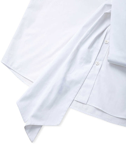 Tie-Front Poplin Shirt