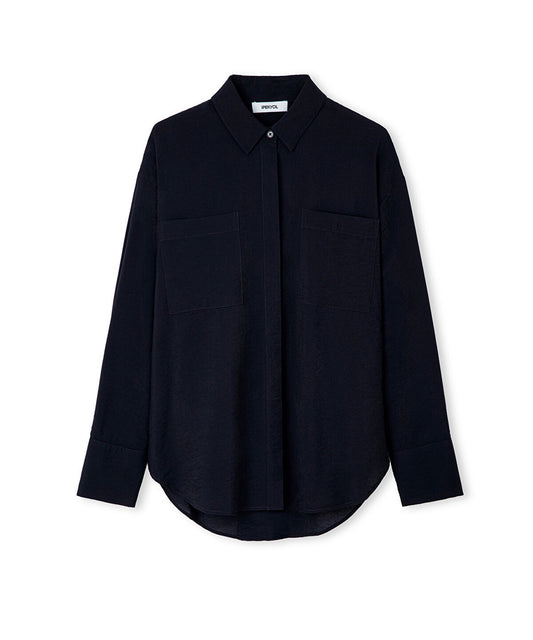 Crinkle-Effect Shirt