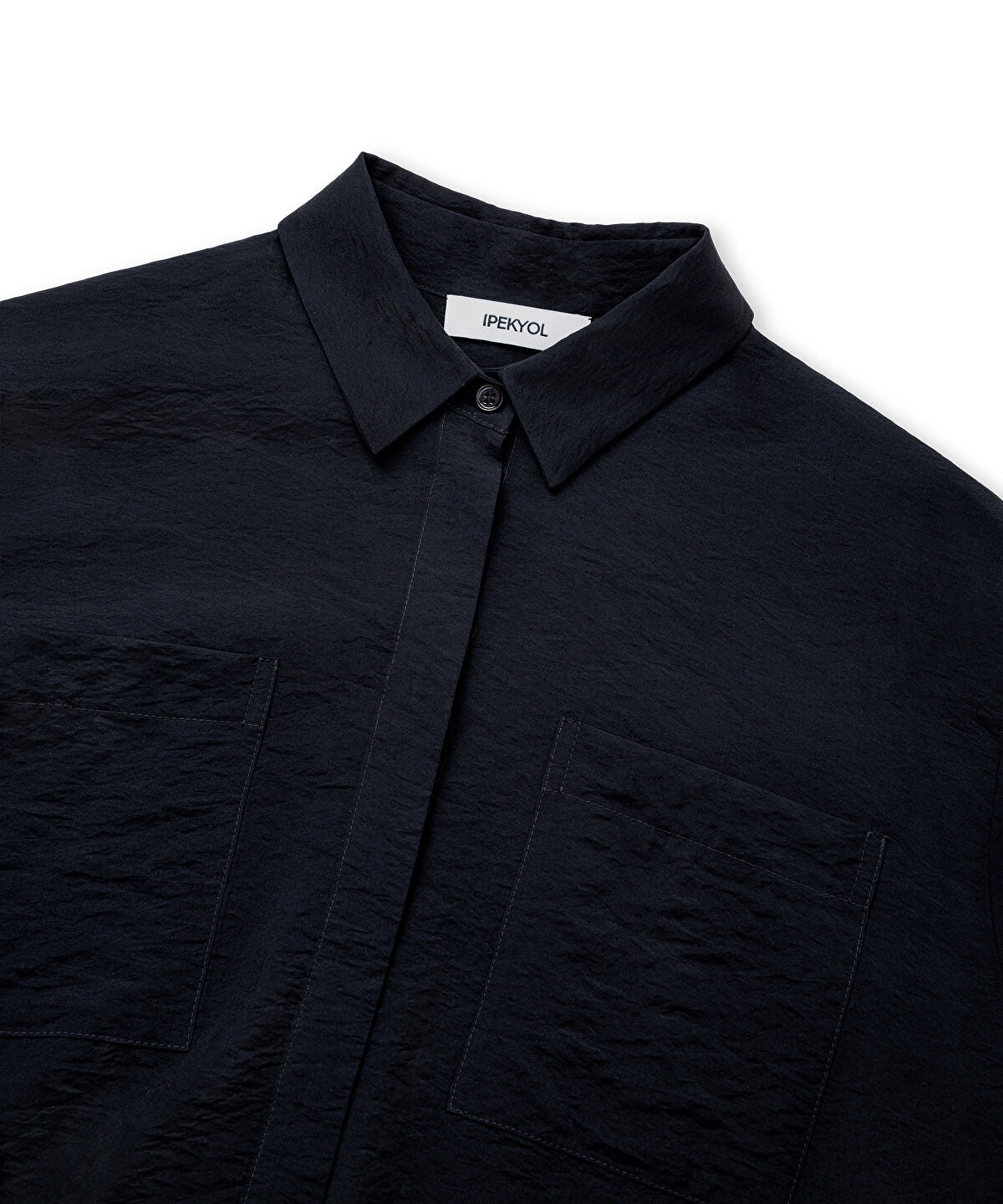 Zoomed Crinkle-Effect Shirt