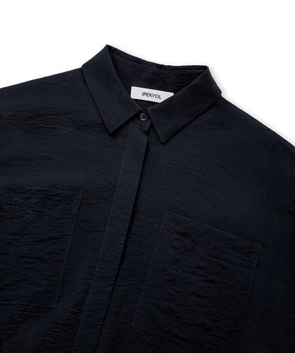 Crinkle-Effect Shirt