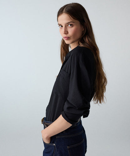 Crinkle-Effect Shirt