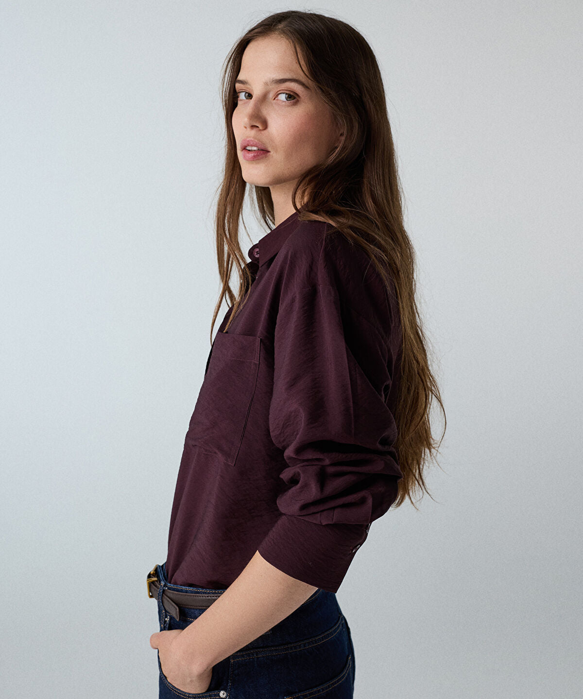 Zoomed Crinkle-Effect Shirt