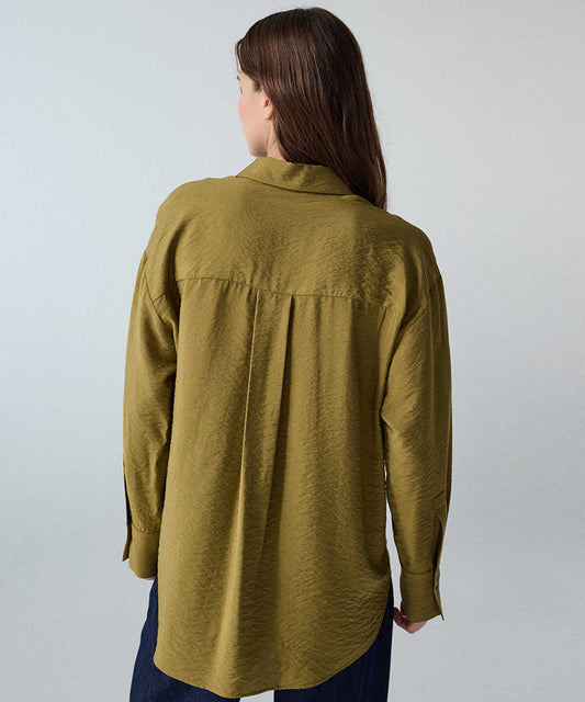 Crinkle-Effect Shirt