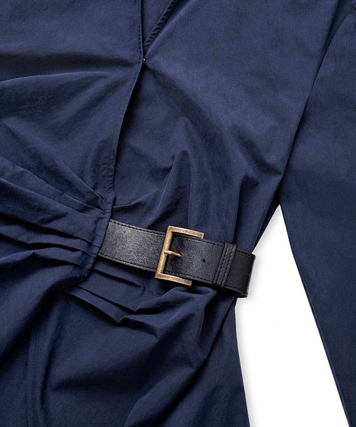 Asymmetric Belted Shirt