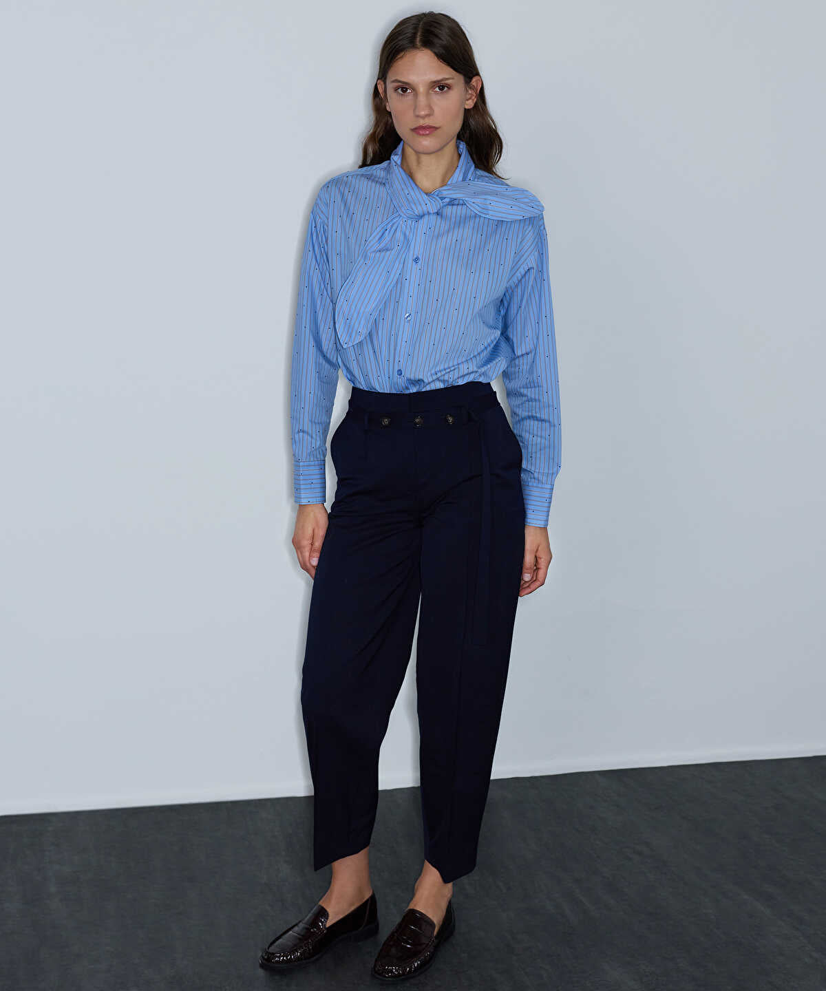 Tie-Neck Shirt