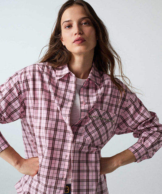 Plaid Rhinestone Shirt