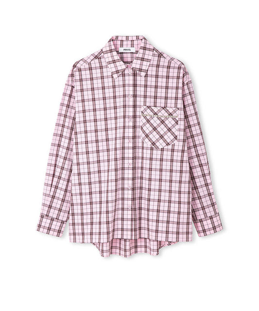 Plaid Rhinestone Shirt