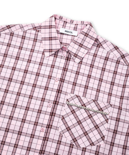 Plaid Rhinestone Shirt