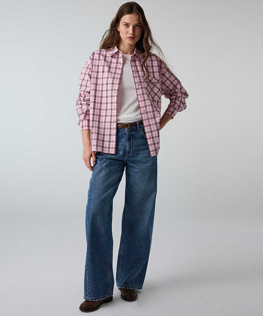 Plaid Rhinestone Shirt