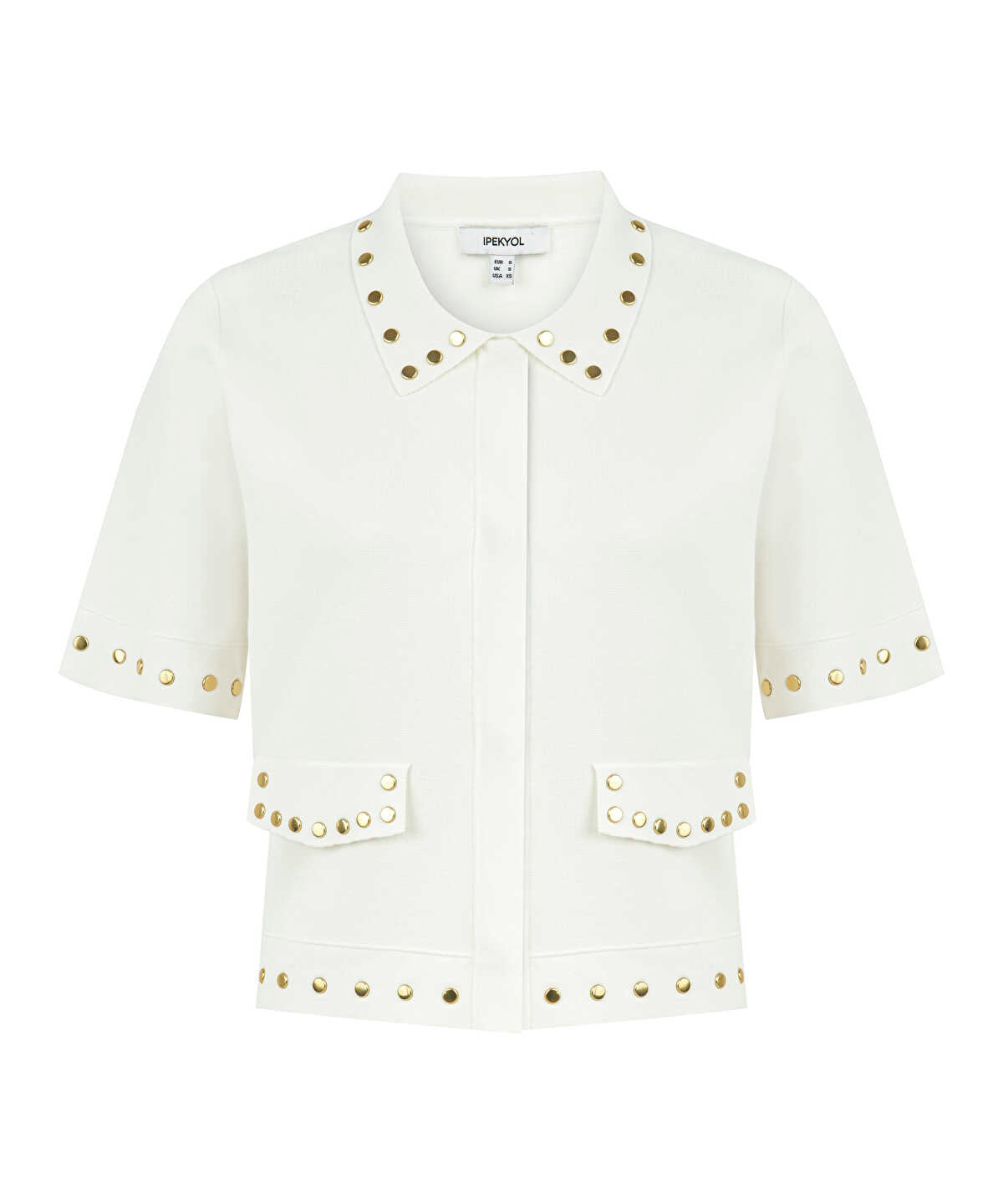 Studded Knit Top
