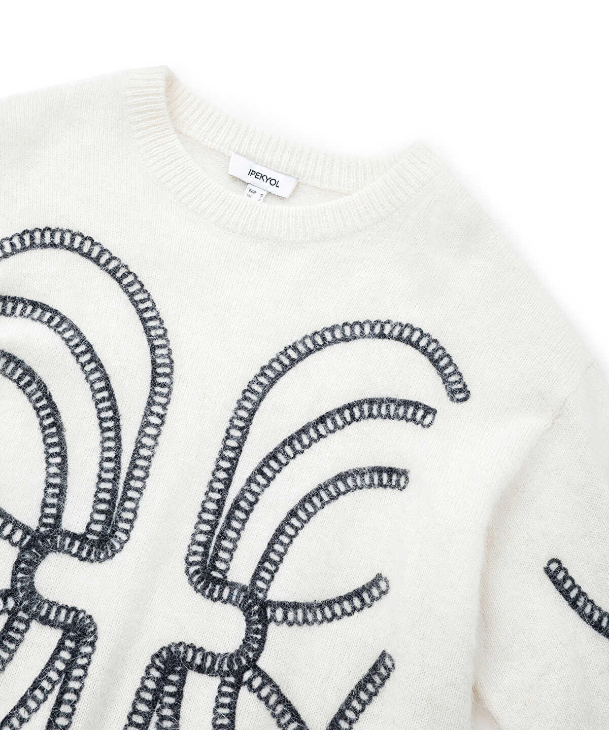 Zoomed Embroidered Wool-Blend Sweater