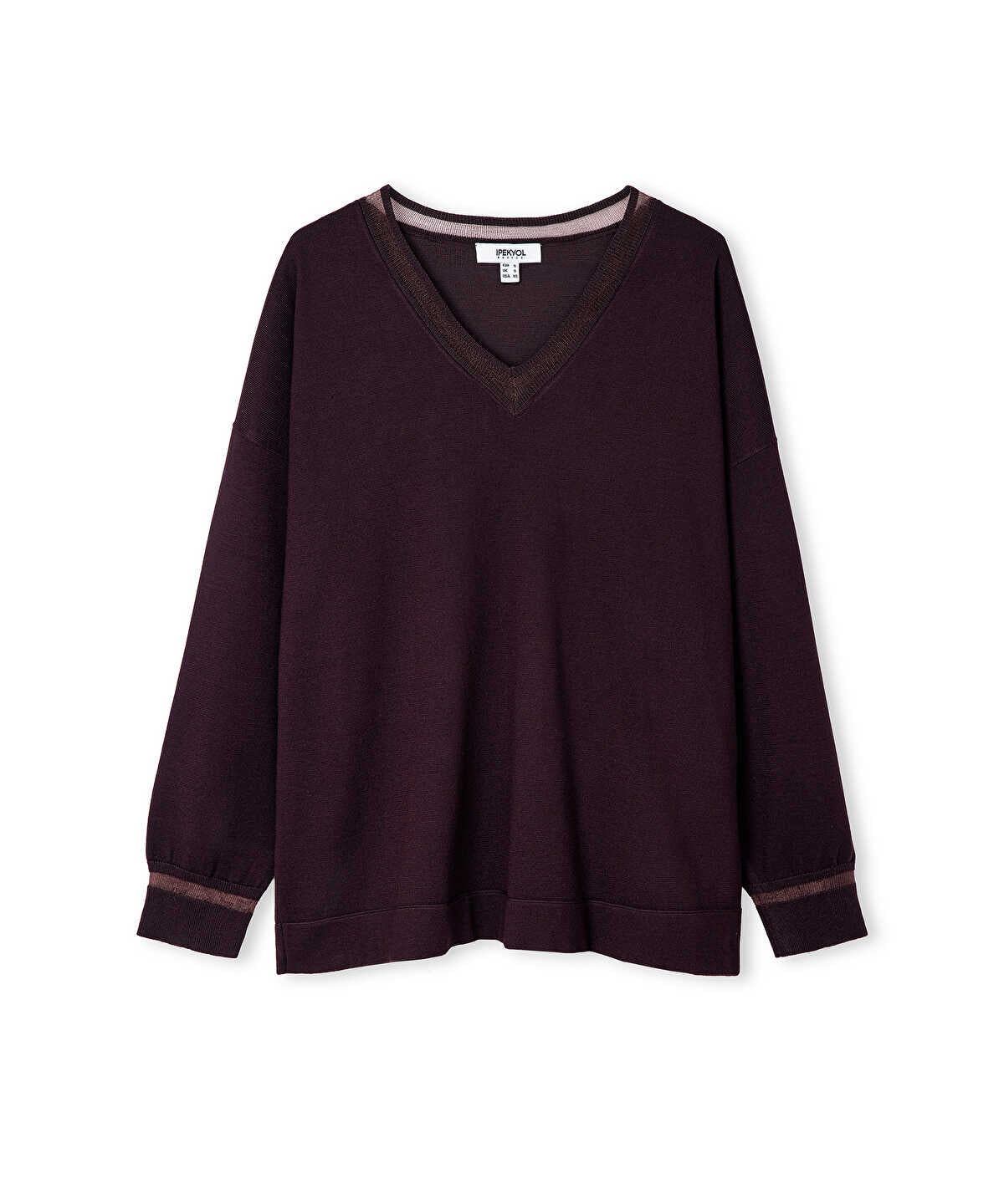 Zoomed Knit Top with Tulle Trim