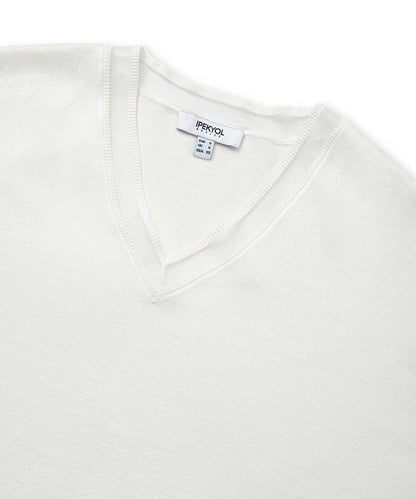 Knit Top with Tulle Trim